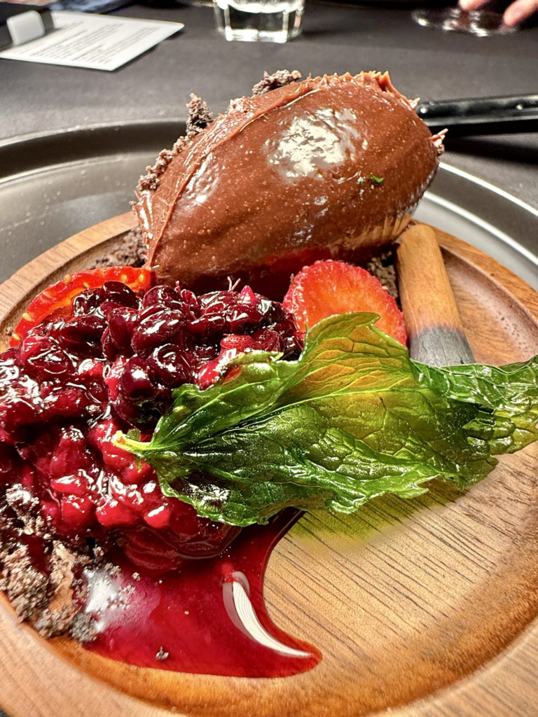A dessert course at Arome